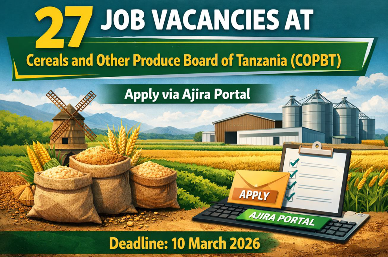 27 Job Vacancies at Cereals and Other Produce Board of Tanzania