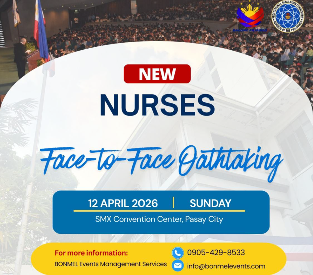 New Nurses Face-to-Face Oathtaking Scheduled for April 12, 2026 in Pasay City